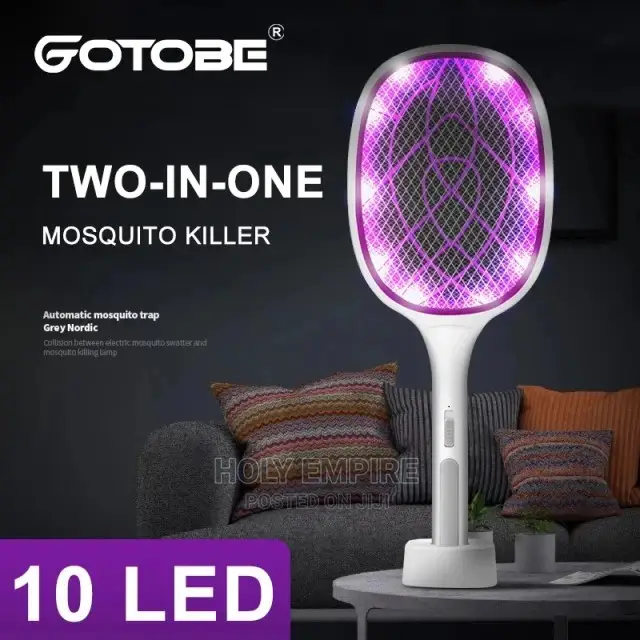 Rechargeable Mosquito Killer Racket Bug Zapper Anti-Mosquito