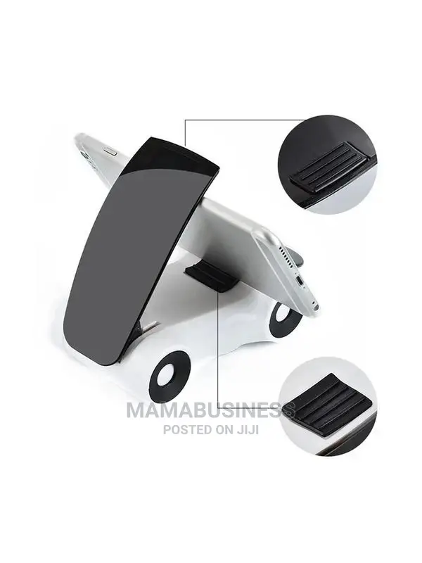 Car Shape Mobile Phone Holder - White