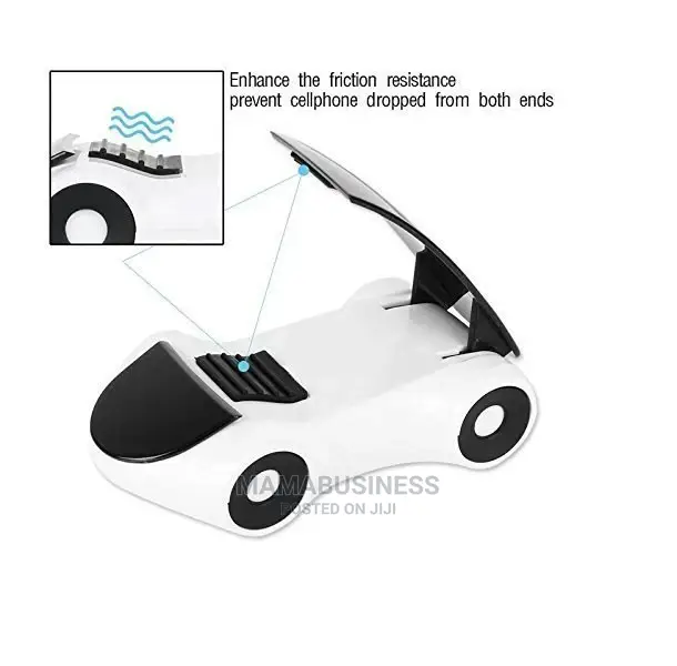 Car Shape Mobile Phone Holder - White