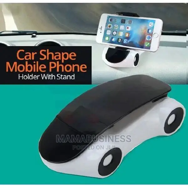 Car Shape Mobile Phone Holder - White