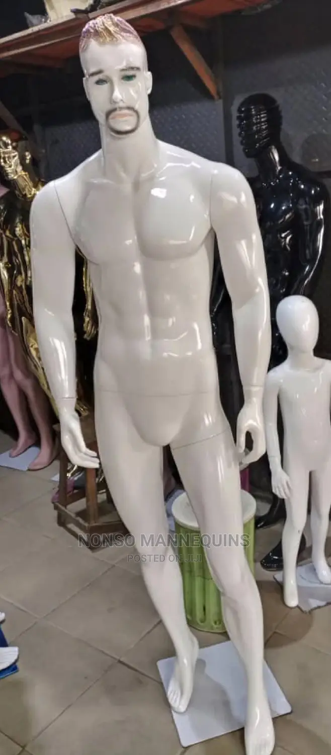 White Neat Brand New Full Body Fibre Male Display Mannequin