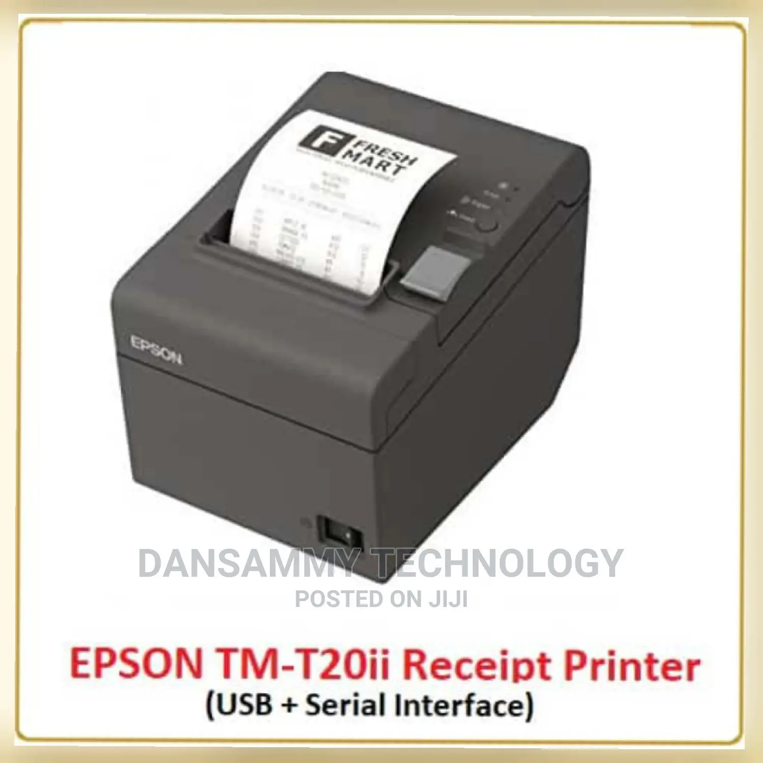 Epson Tm20ii Usb and Serial Port Recipet Printer
