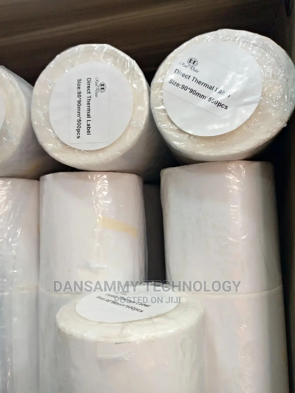 90*90 Direct Thermal Paper by 1000 Label