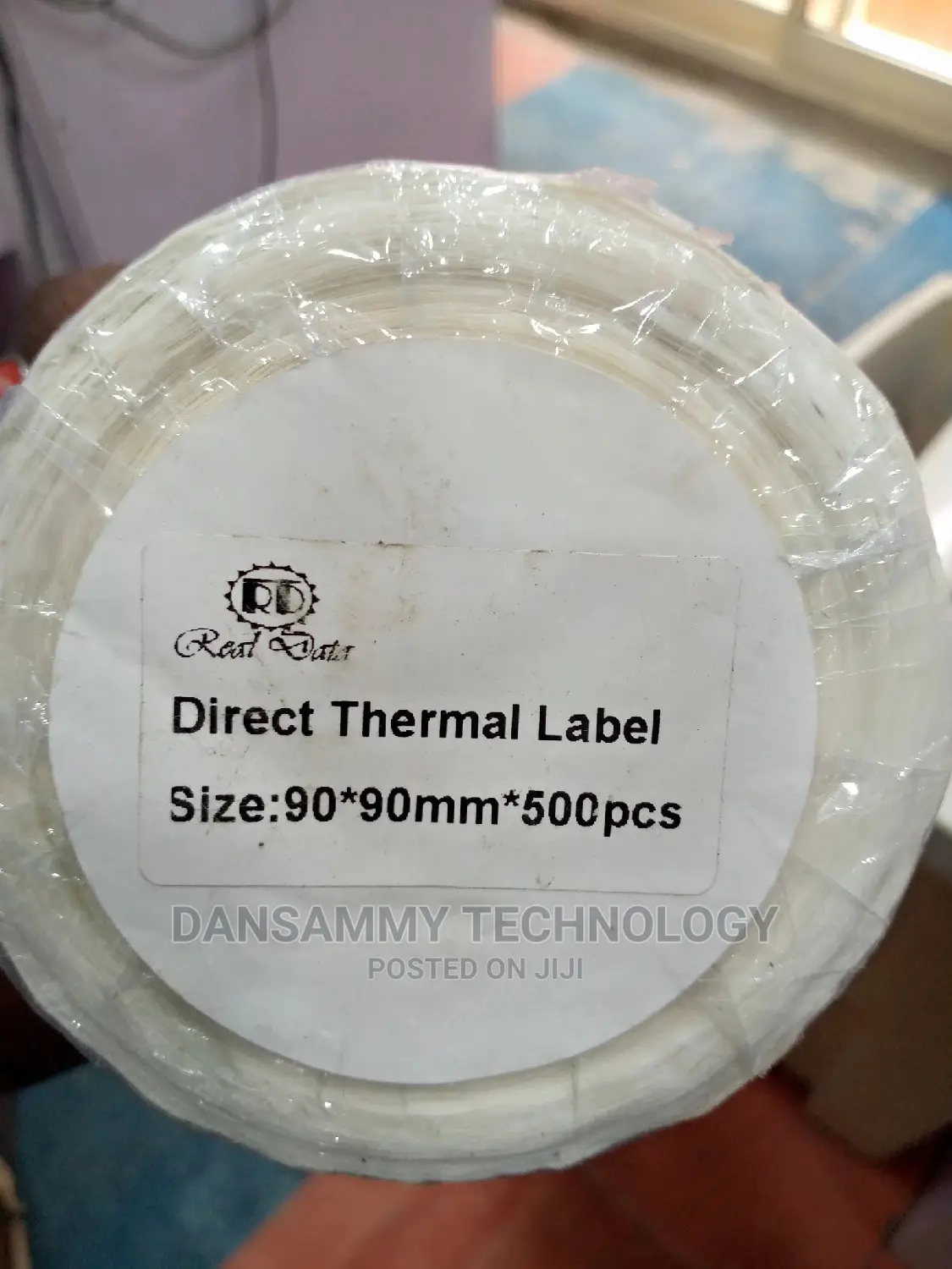 90*90 Direct Thermal Paper by 1000 Label