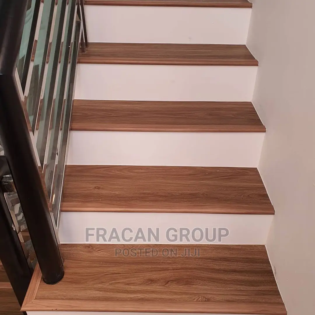 Staircase Vinyl Wood-Like Floor.