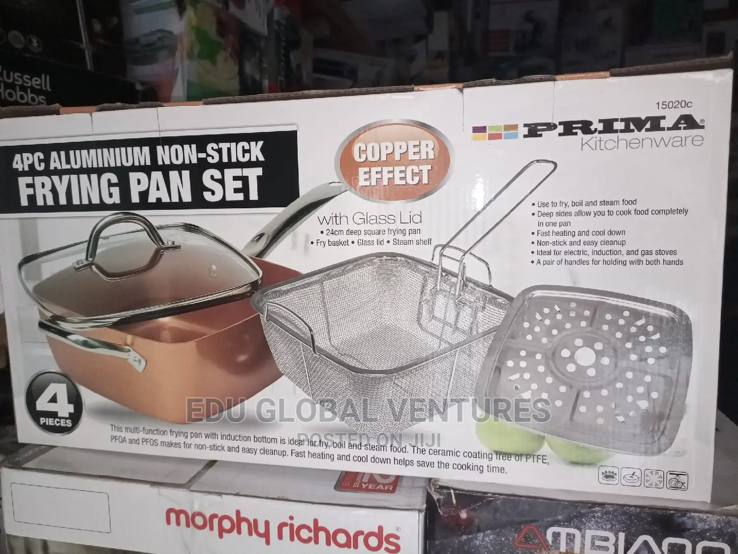 Prima Kitchenwares 4pcs Aluminum Non-Stick Frying Pan Set.
