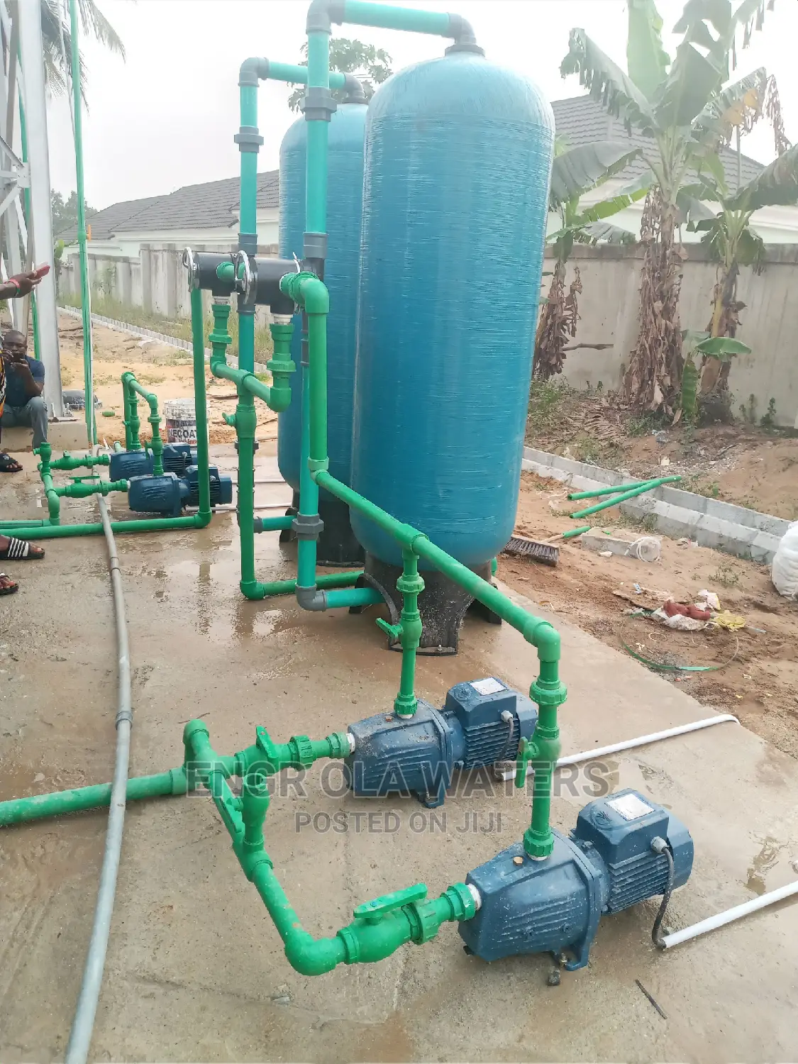 Water Treatment Plant Faber Glass With Pump