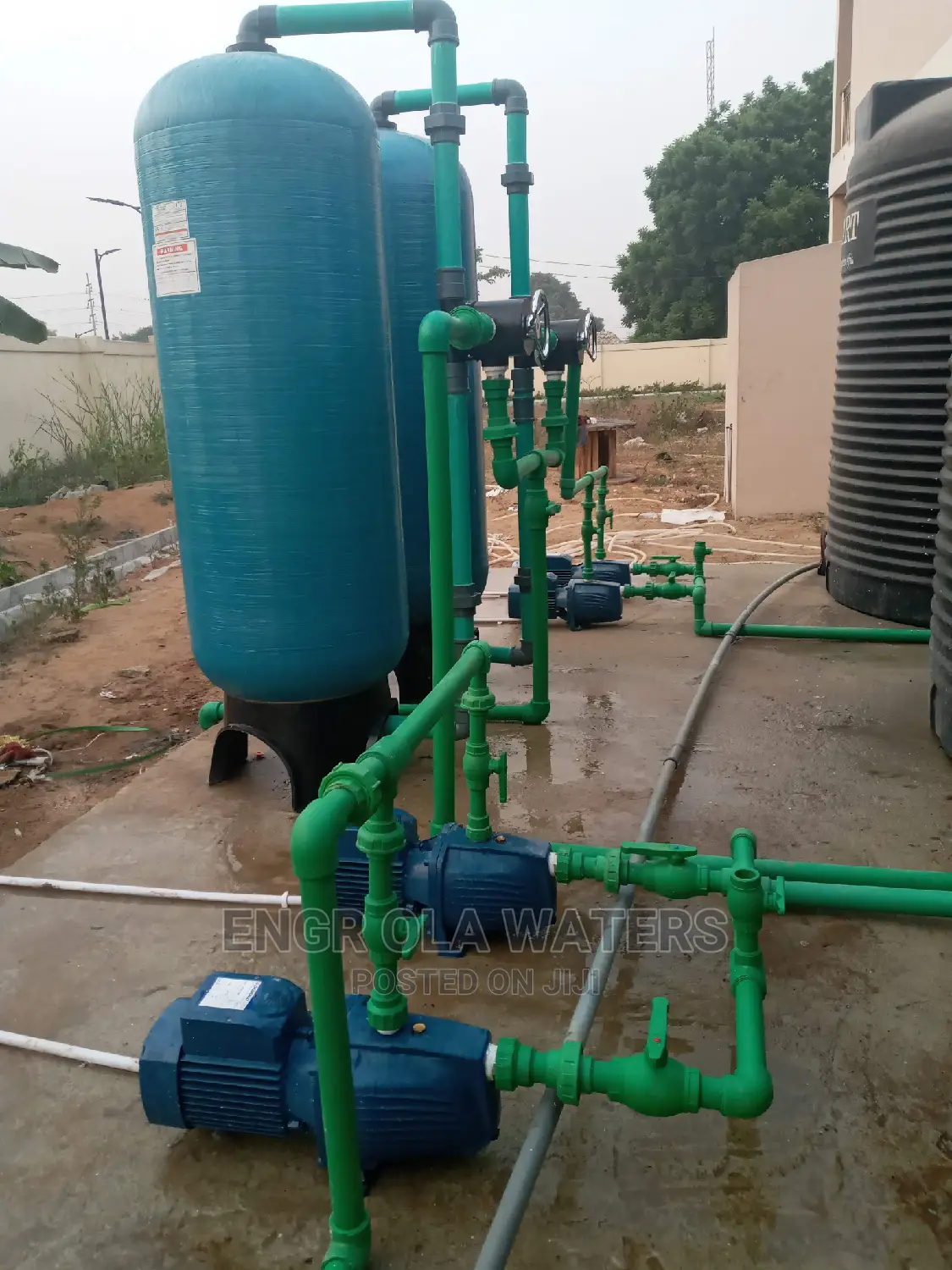 Water Treatment Plant Faber Glass With Pump