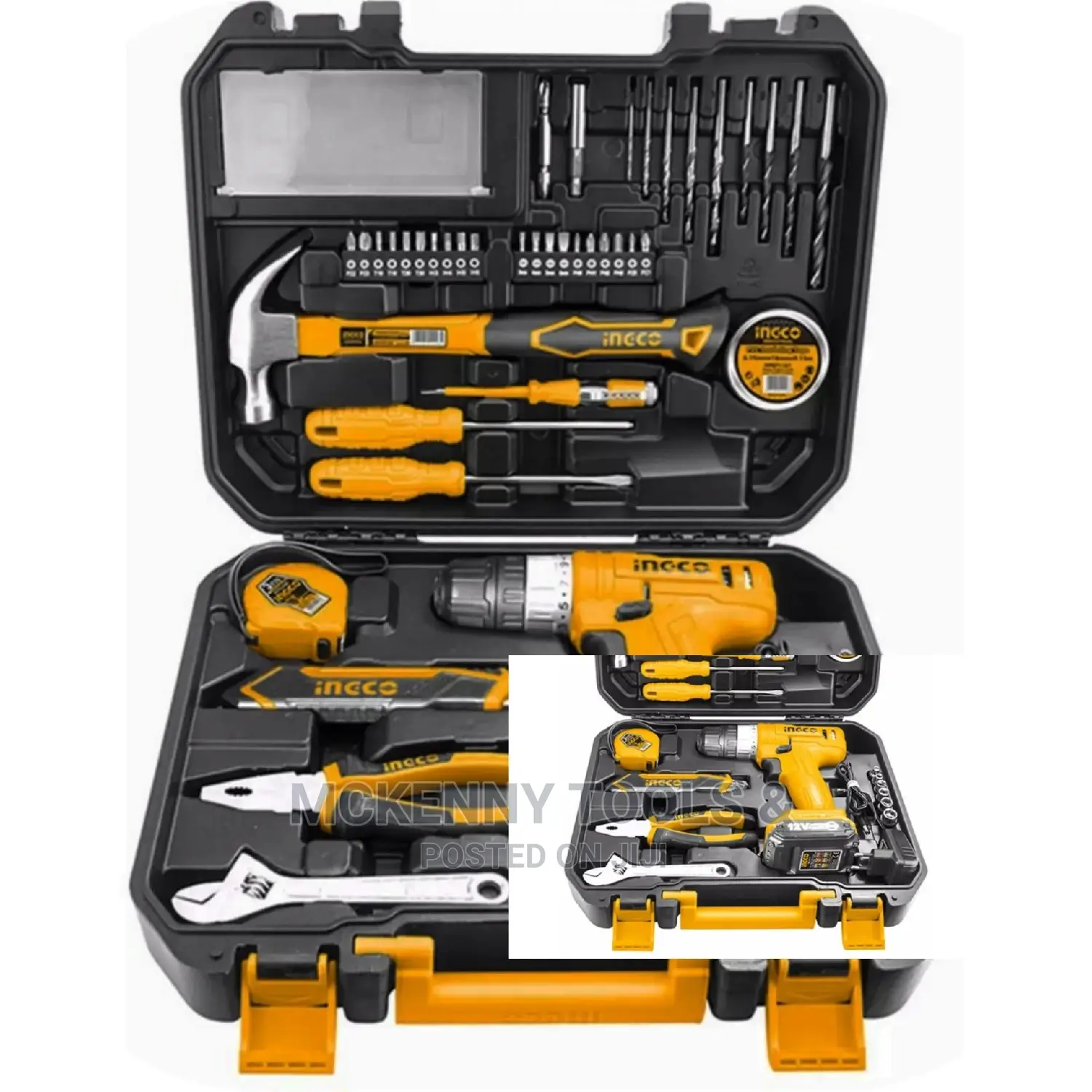 Ingco 12V Li-Ion Cordless Drill 127pcs