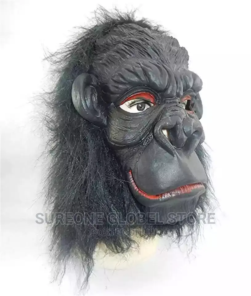 Black Gorilla Mask Horror