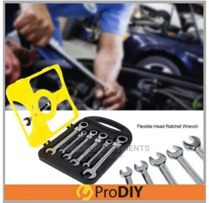 Ratchet Wrench Set With Flexible Head USA Standard 8 -19mm