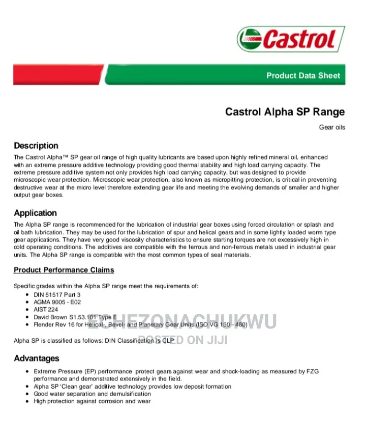 Industrial Gear Oil. 205L