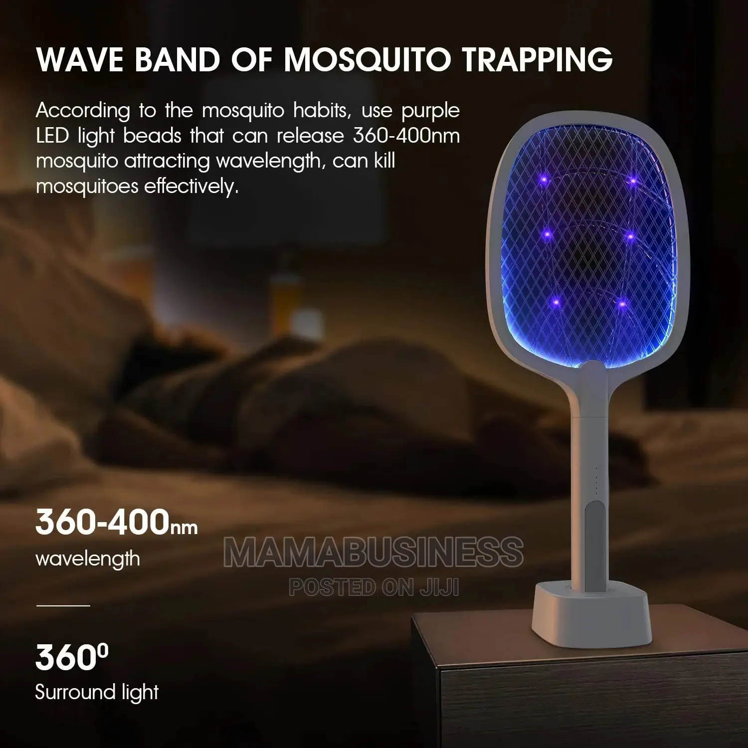 2 In 1 Rechargeable Electric Mosquito Swatter