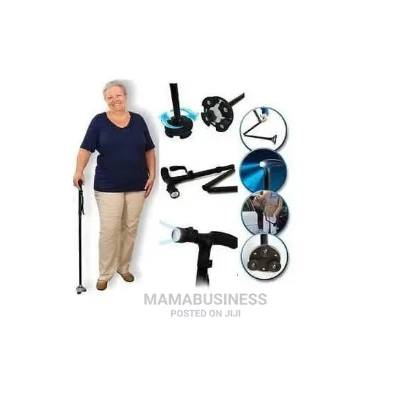 Foldable Walking Stick Cane With Built-in Lights