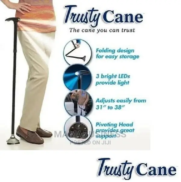 Foldable Walking Stick Cane With Built-in Lights