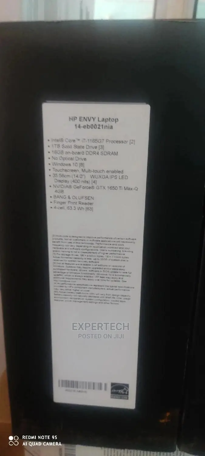 New Laptop HP Envy 14 16GB Intel Core i7 SSD 1T