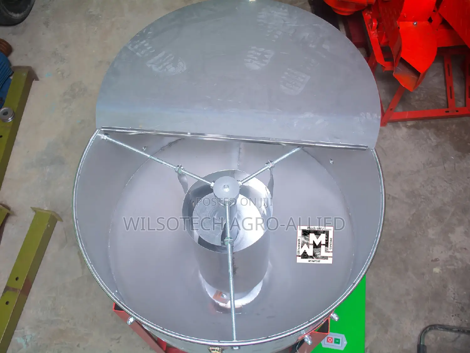 Multifunctional Stainless Steel Mixer for Coating of Grains