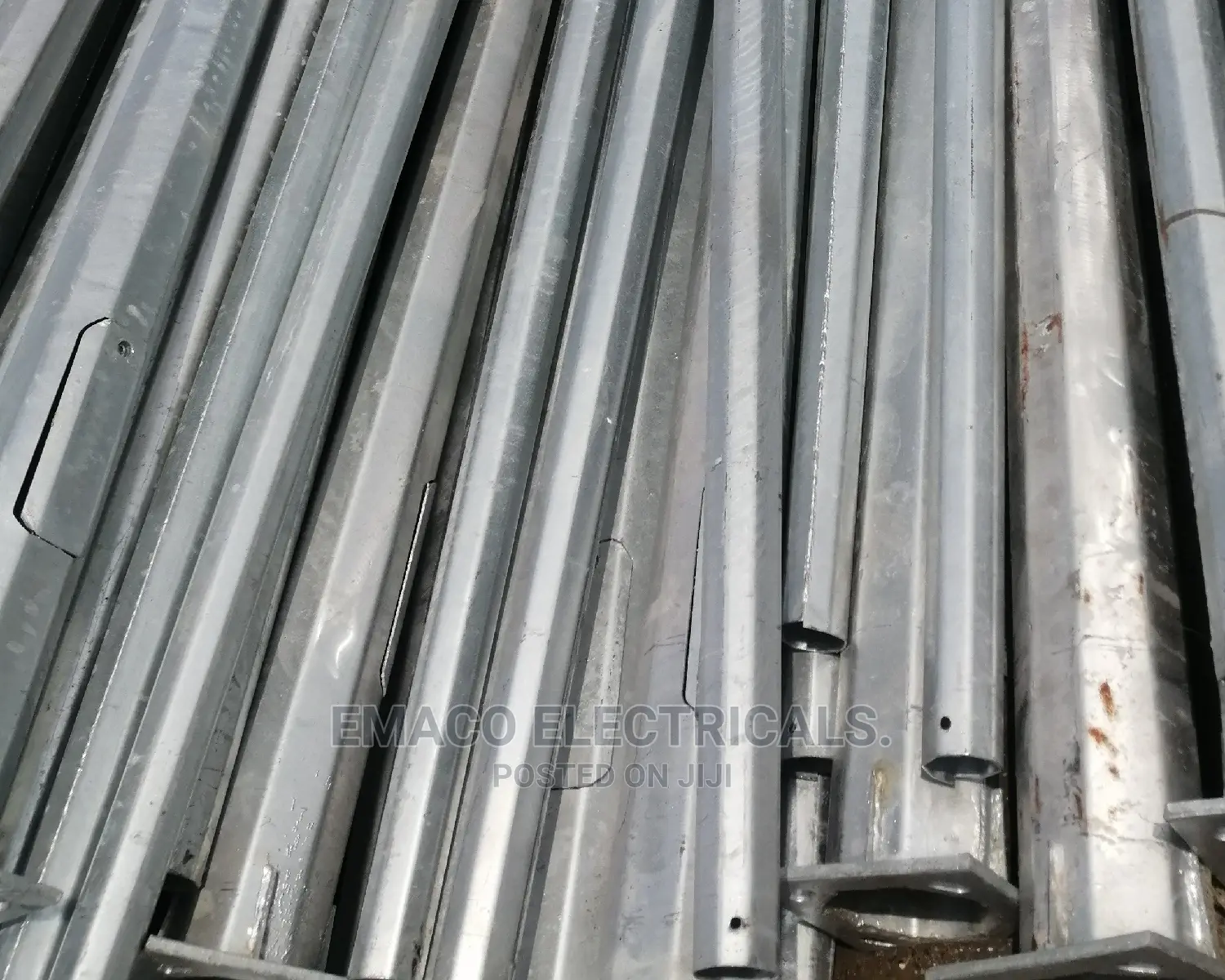 Original 9 Meters Hexagonal Galvanized Street Light Pole