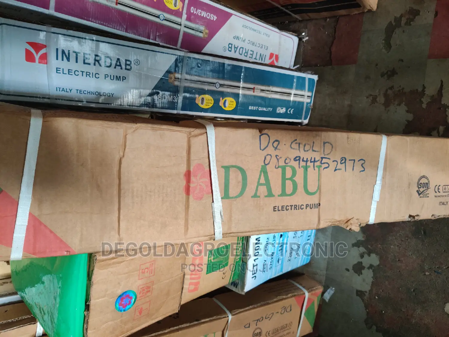 Dabu 2hp Submersible Water Pump.