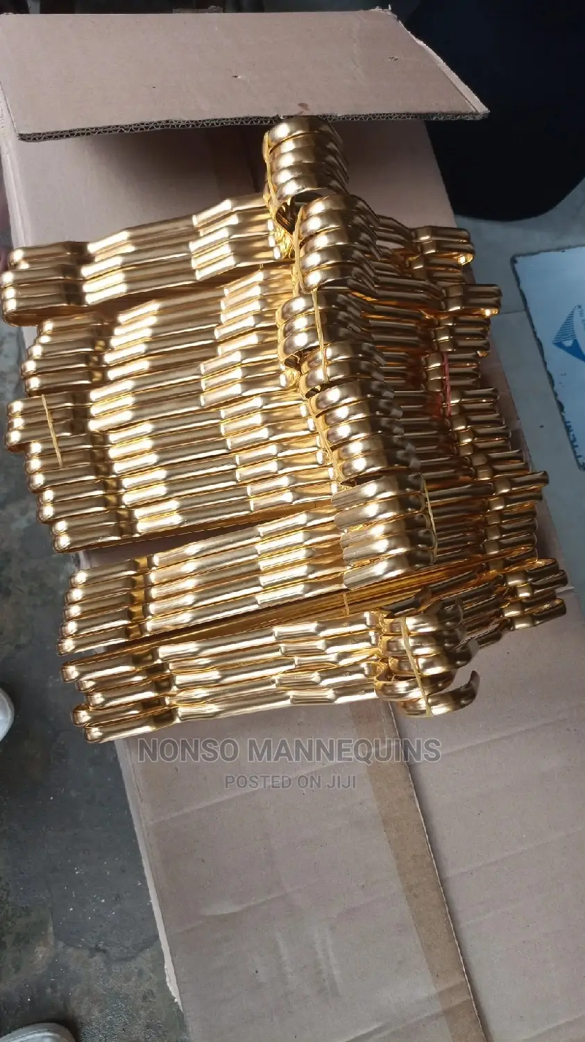 Gold Chrome Clothes Imported Hangers