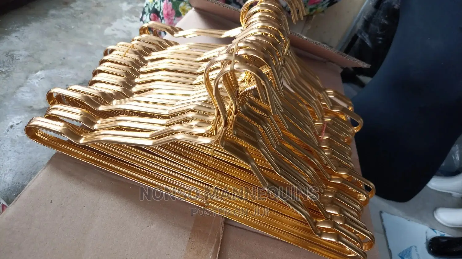 Gold Chrome Clothes Imported Hangers