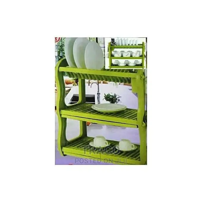 Happy Home 3 Layer Durable Plastic Dish Rack