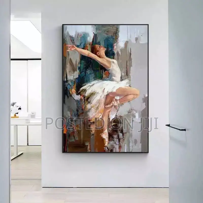 Abstract Ballet Girl Oil Painting