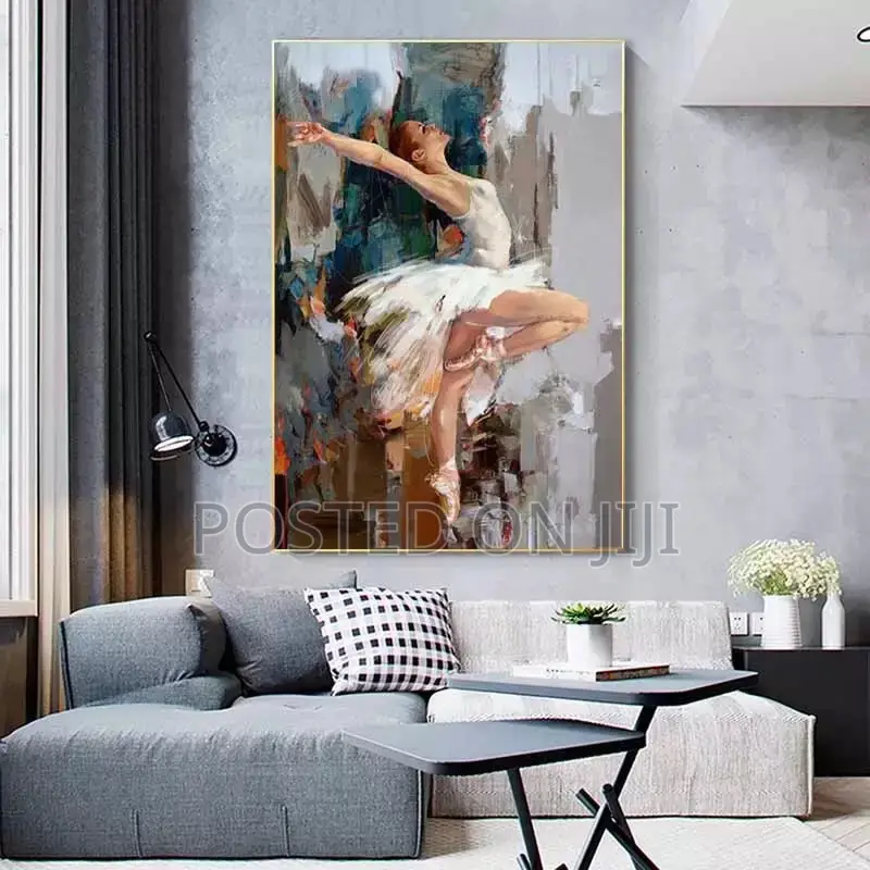 Abstract Ballet Girl Oil Painting