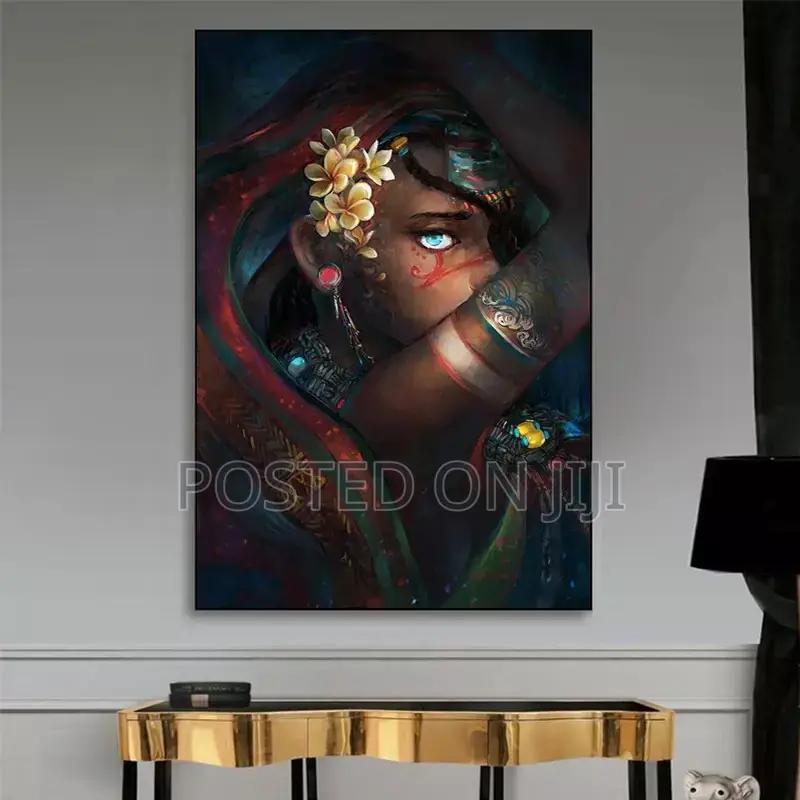 African Woman Canvas Wall Art