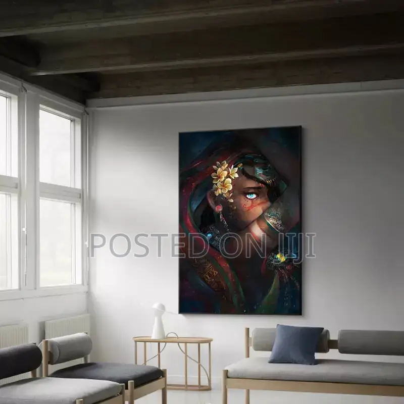 African Woman Canvas Wall Art