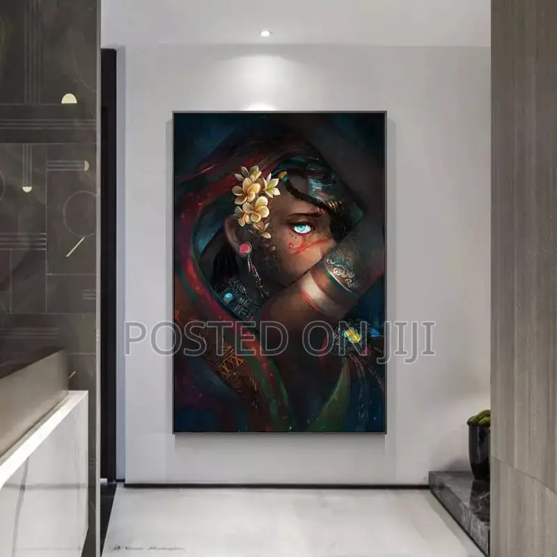 African Woman Canvas Wall Art