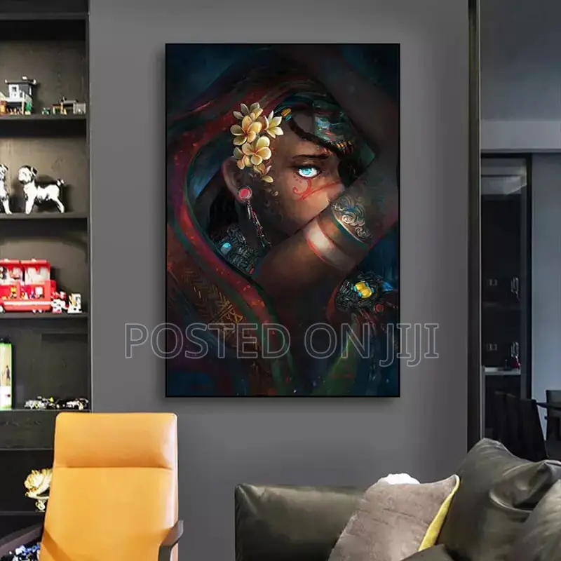 African Woman Canvas Wall Art