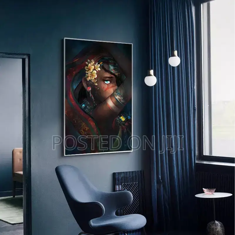 African Woman Canvas Wall Art