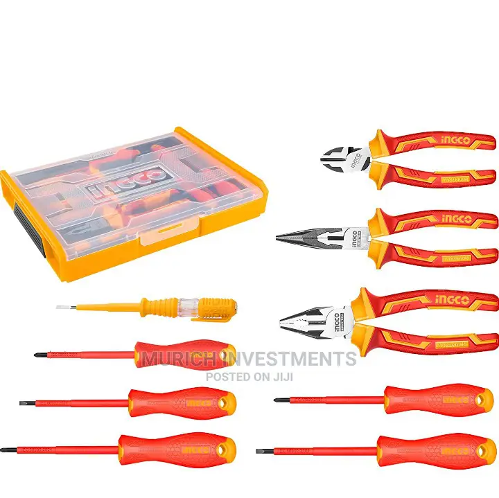 Ingco 9pcs 1000v Vde Insulated Hand Tools Set