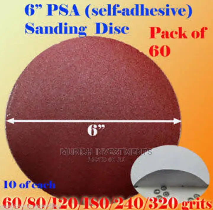 10pcs 150mm Aluminum Oxide Sticky Sanding Discs