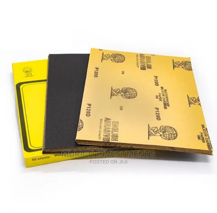 English Silicon Carbide Waterproof Sheet Abrasive Sandpaper