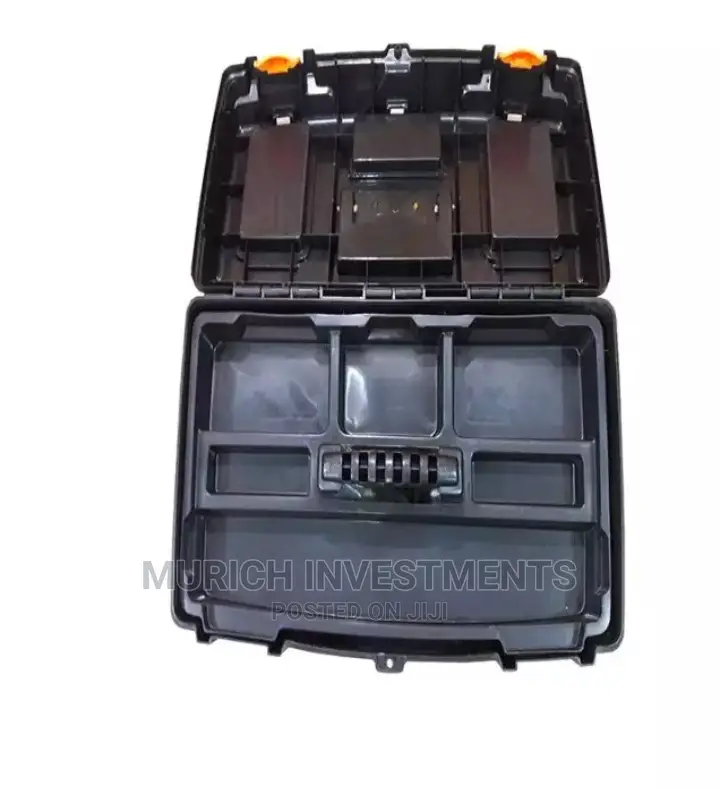 21" Plastic Storage Metal Toolbox
