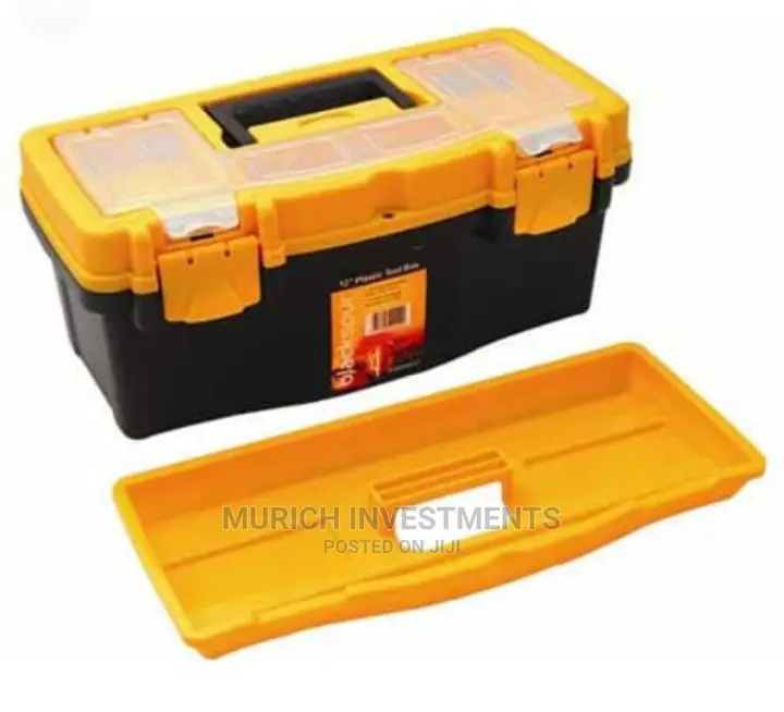 21" Plastic Storage Metal Toolbox