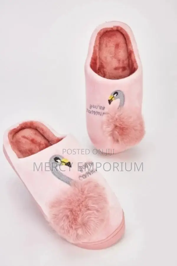 Bird Embroidered Slippers