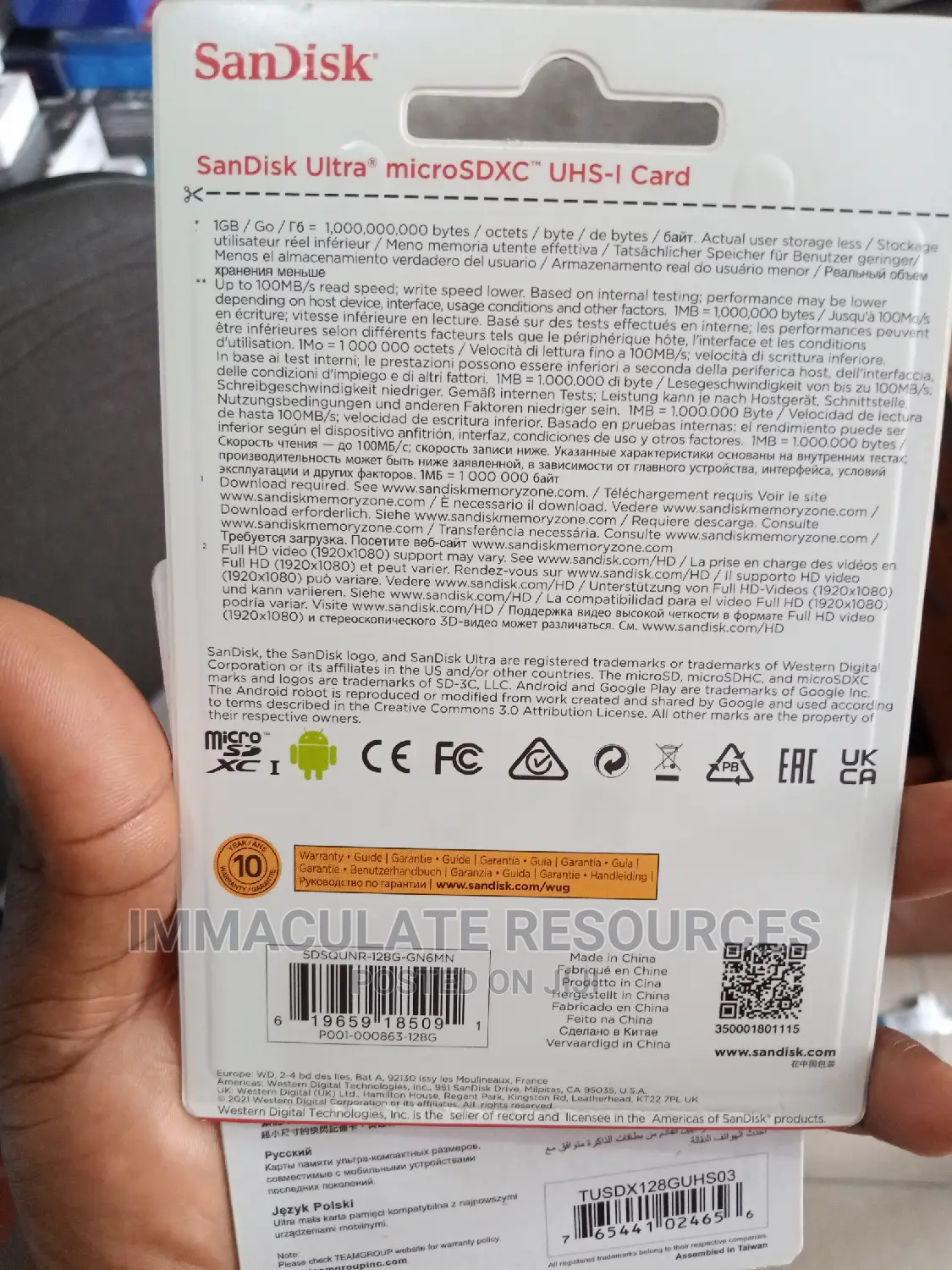 128gb Memory Card Sandisk Ultra