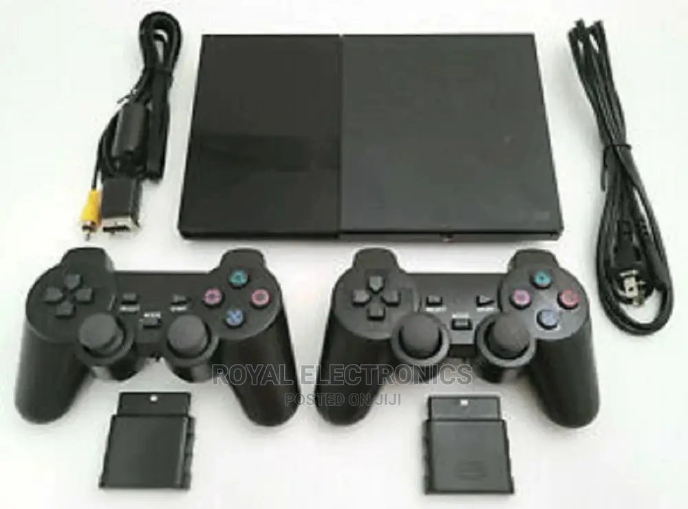 Ps2 Slim Console With 2 Pad And All Accessories.