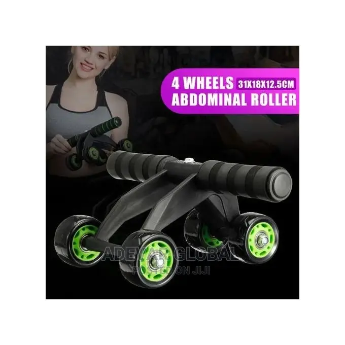 4 Abdominal Wheels Roller Workout Exercise Fitness Machine