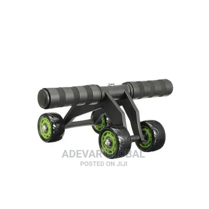 4 Abdominal Wheels Roller Workout Exercise Fitness Machine