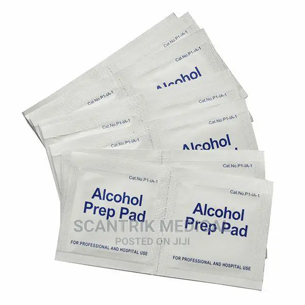 100 Pcs Alcohol Pads Swabs Wet Wipes Antiseptic Cleanser