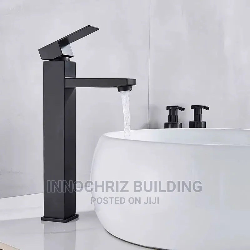 Long Black Basin Mixer