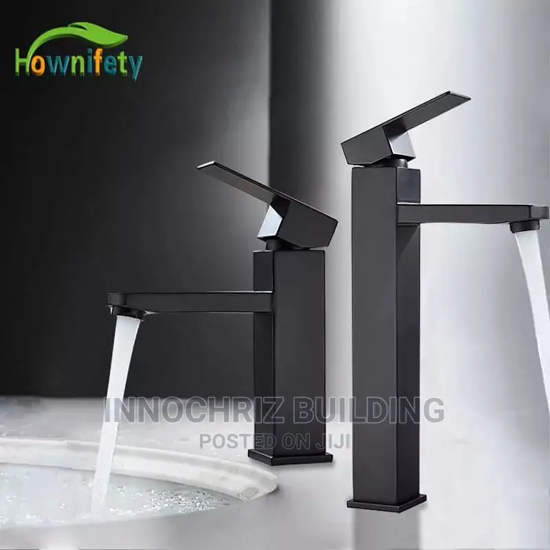 Long Black Basin Mixer