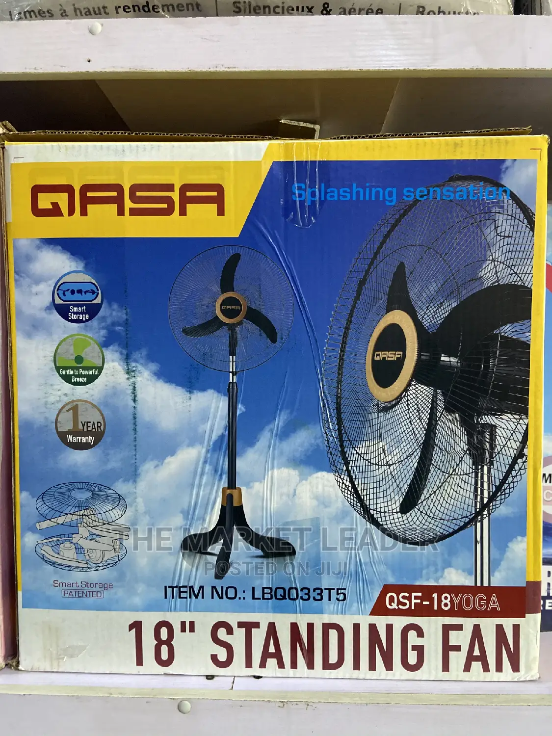 Qasa Yoga 18 Inches Electric Standing Fan QSF-18YOGA