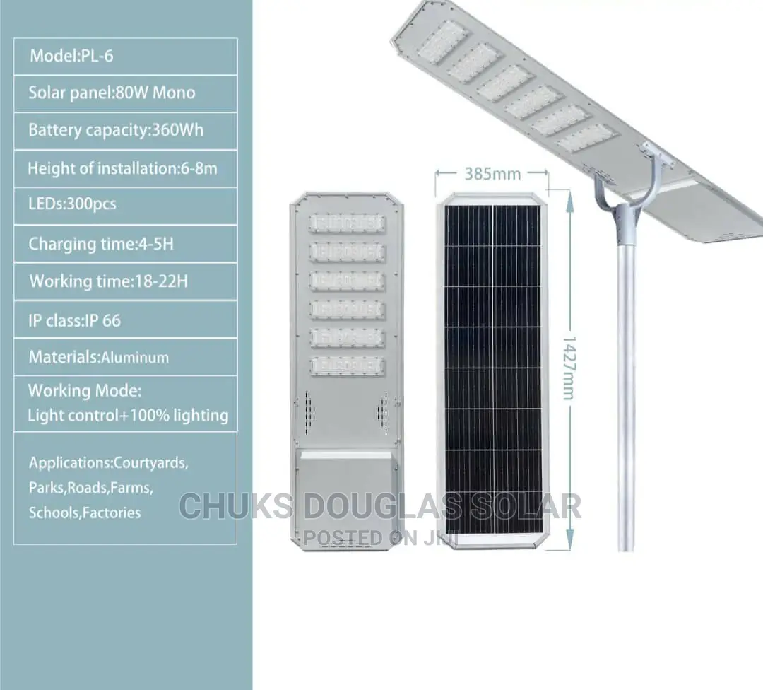 100w PL-6 Solar Street Light