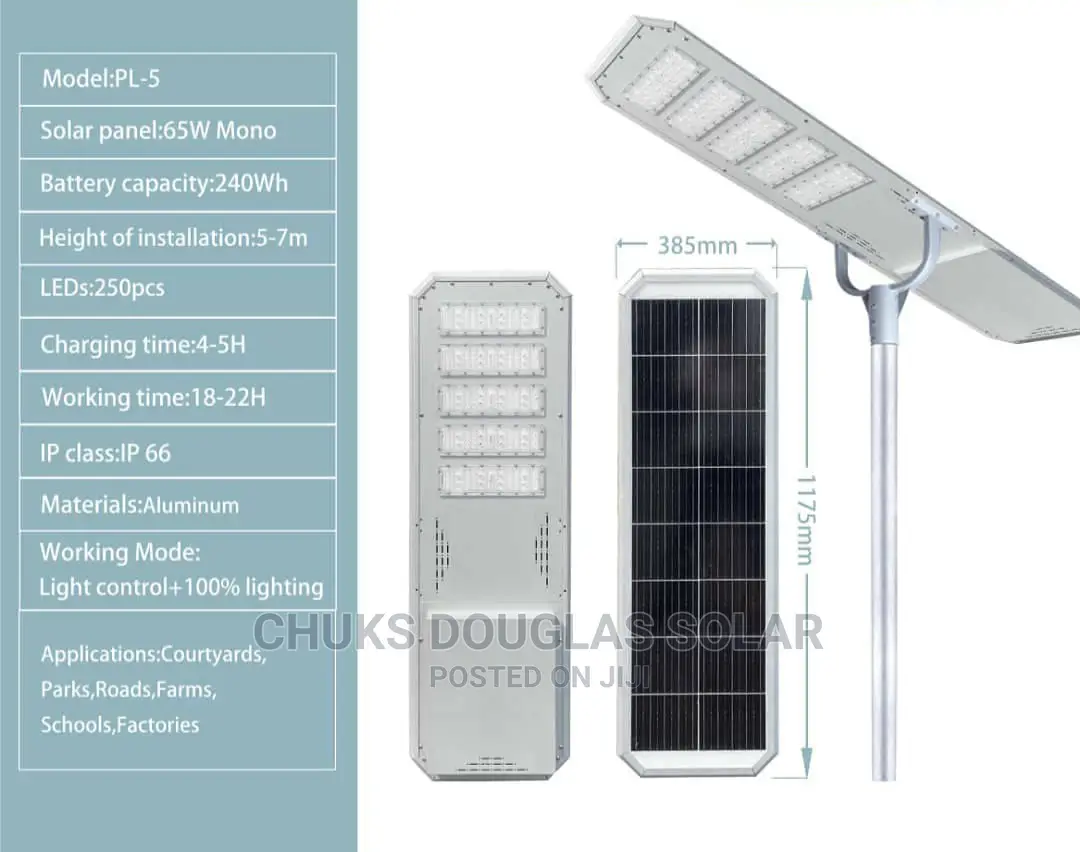 80w Pl-5 Solar Street Light