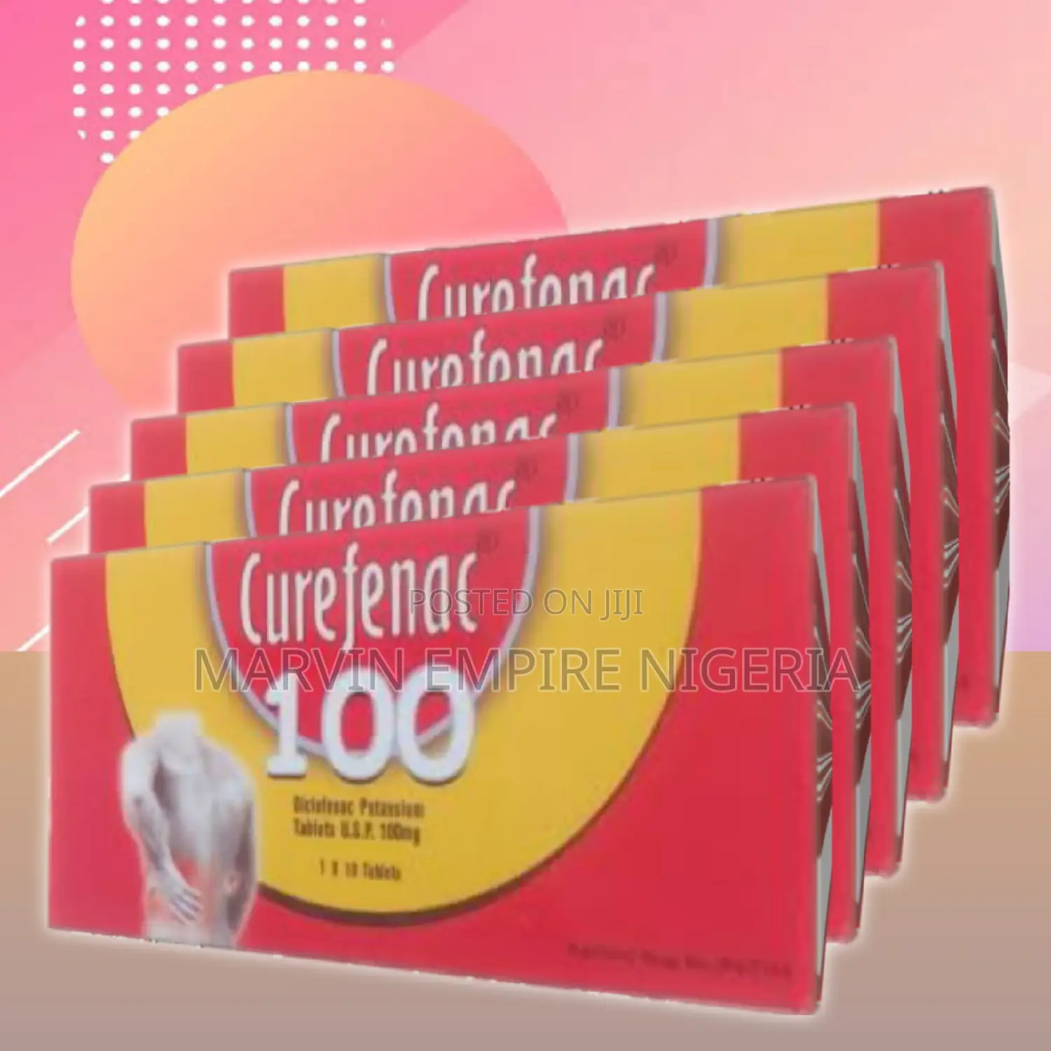 Premium Pain Killer for All_ Curefenac 5 × 10 Tablets 100mg